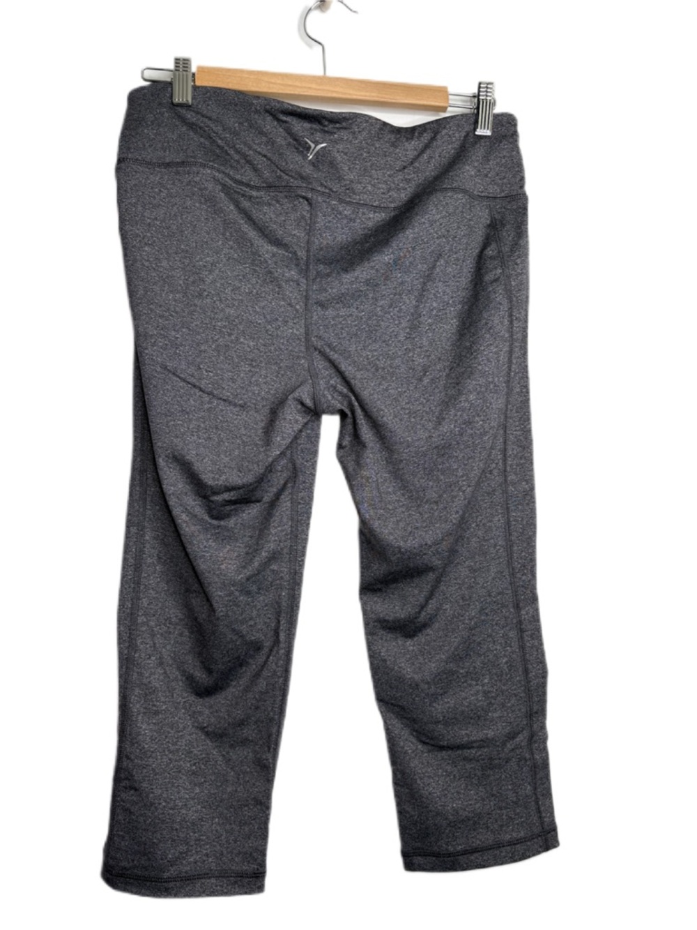 Old Navy Active Fitted Marled Charcoal Cropped Leggings - Picture 4 of 6